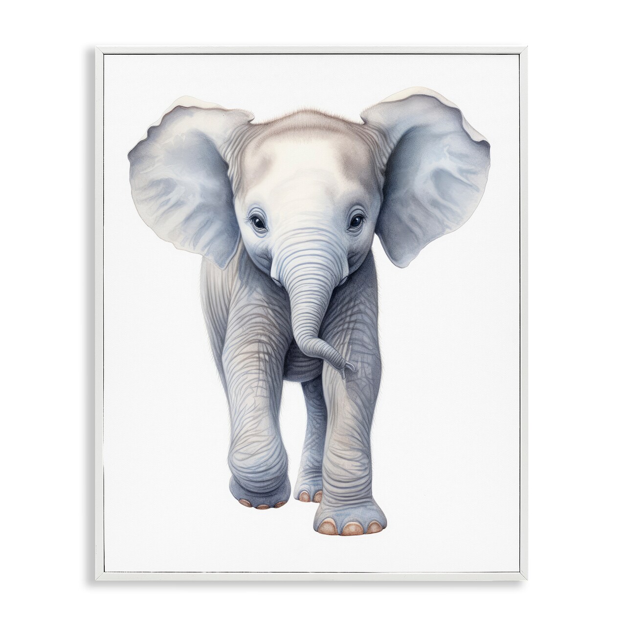 Stupell Industries Big Budding Pachyderm Framed Giclee, design by Ray Powers